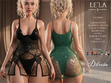 Dilessia Dress Set September 2026 Group Gift by Le&rsquo;La | Teleport Hub - Second Life Freebies | Second Life Freebies | Scoop.it