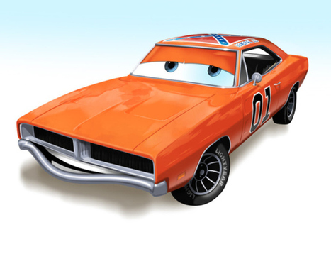 Seven famous movie cars as Pixar cars | All Geeks | Scoop.it