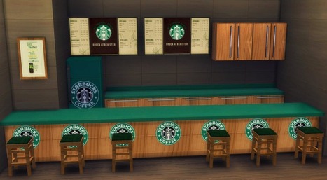Starbucks Set [TS4] << ~Serial Simmer~ | Les Sims | Scoop.it