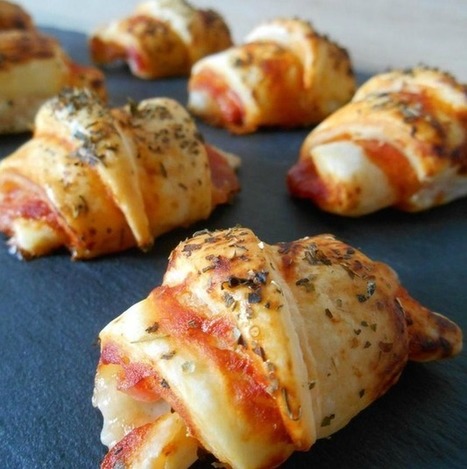 Recettes - Croissants apéritifs façon pizza | #EatingCulture #EasyCooking #cuisine #recipes  | Hobby, LifeStyle and much more... (multilingual: EN, FR, DE) | Scoop.it