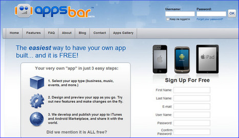 Build Your Own Mobile App With Appsbar | mlearn | Scoop.it