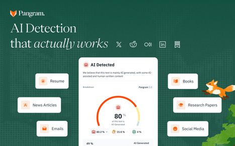 AI Detector &mdash; Verified AI Content Checker | Pangram | Tools for Teachers & Learners | Scoop.it