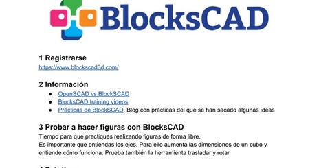 Prácticas BlocksCAD - Documentos de Google | tecno4 | Scoop.it