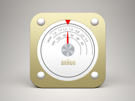 FREE PSD - Braun Radio iOS Icon | G-Tips: Design Ressources | Scoop.it