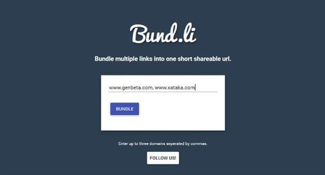 Cómo enlazar varios Links en una sola URL con Bund.li | TIC & Educación | Scoop.it