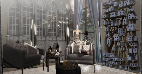SLDesignNotebook: Winter Library | 亗 Second Life Home & Decor 亗 | Scoop.it