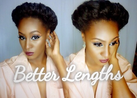 Short Natural Hair Two Strand Crown Twist With