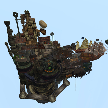 Hakone JPK Airship Pirates Port Town - Second Life | Second Life Destinations | Scoop.it