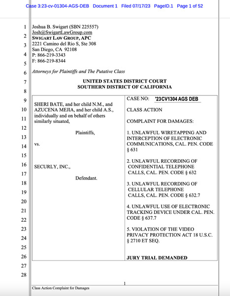 Securly Sued Over Surveillance of Students on School Chromebooks // 7/17/23 | Educational Psychology, AI, & Emerging Technologies: Critical Thinking on Current Trends | Scoop.it