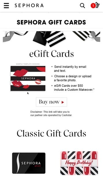 Sephora Among Brands Offering Best Digital Gift