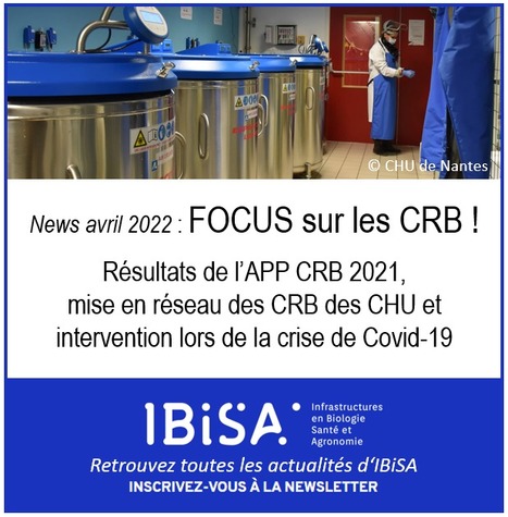 FOCUS PLATEFORME : IBiSA fait la part belle aux centres de ressources biologiques (CRB) : r&eacute;sultats de l&rsquo;appel &agrave; projets CRB 2021, mise en r&eacute;seau des CRB des &eacute;tablissements de sant&eacute; et intervention... | Life Sciences Universit&eacute; Paris-Saclay | Scoop.it