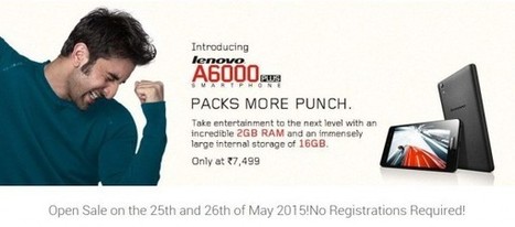 Lenovo A6000 Plus available on Flipkart without registration on 25th and 26th of May | Latest Mobile buzz | Scoop.it
