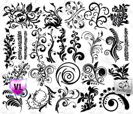 Dezignus.com » Blog Archive » Floral Brushes – Mega Set | Drawing References and Resources | Scoop.it