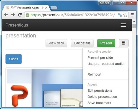 Presentious: Add Audio To PowerPoint Slides & Share Them Online | PowerPoint Presentation | PowerPoint presentations and PPT templates | Scoop.it
