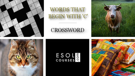Easy ESL Crossword Puzzle - Words Beginning With C | English Word Power | Scoop.it