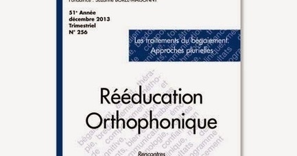 revue rééducation orthophonique