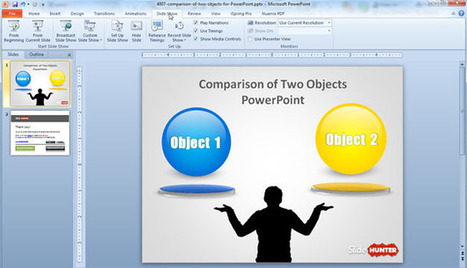 Comparison of Two Objects PowerPoint Template | Free Business PowerPoint Templates | Scoop.it
