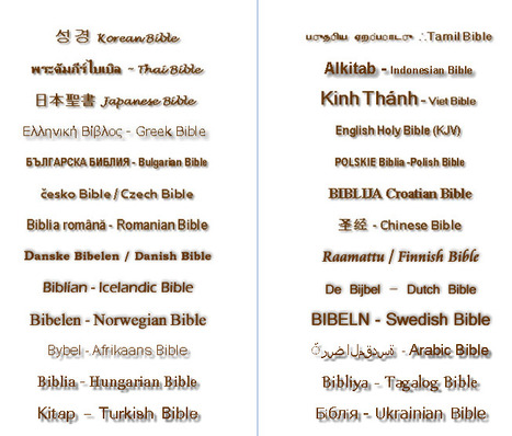 The Holy Bible in the languages of the world | 1Uutiset - Lukemisen tähden | Scoop.it