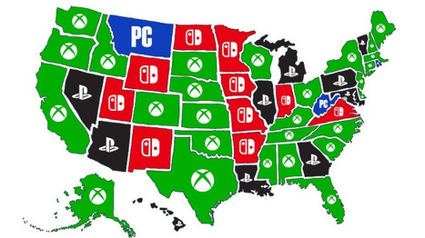Here’s a state-by-state look at which consoles US gamers prefer – | jeux video | Scoop.it