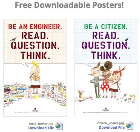 Read. Question. Think. With These 4 Free Amazing Posters From Andrea Beaty! | Daring Ed Tech | Scoop.it