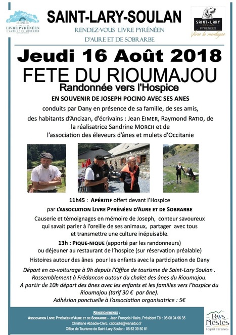 Fête du Rioumajou le 16 août en hommage à Joseph Pocino | Vallées d'Aure & Louron - Pyrénées | Scoop.it