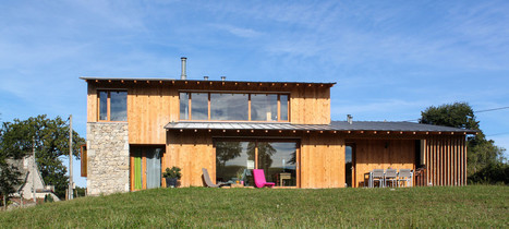 [Inspiration] Maison brique et bois bioclimatique à Omps (Cantal) | Build Green, pour un habitat écologique | Scoop.it