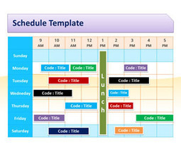 Schedule Template for PowerPoint | Free Templates for Business (PowerPoint, Keynote, Excel, Word, etc.) | Scoop.it