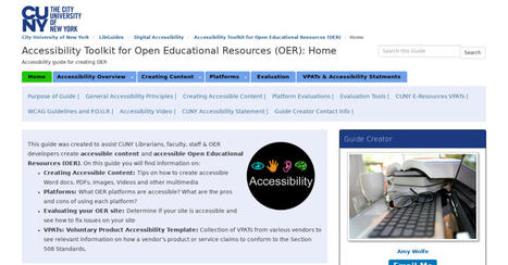 Prezi - Accessibility Toolkit for Open Educational Resources (OER) - Library Guides at CUNY Office of Library Services | PREZI (A-ET) LA CLASSE | Scoop.it