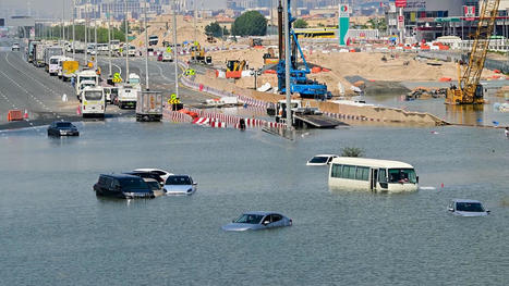 Dubai's sluggish return to 'normality': Planes gradually hit runways again but cars remain stranded in water as the city struggles to get to grips with flooding crisis | Daily Mail Online | Operation Deimos | Scoop.it
