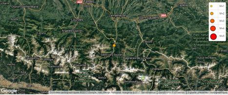 Événement sismique de magnitude 2.4, entre Ancizan et Cadéac le 27 janvier / ReNaSS | Vallées d'Aure & Louron - Pyrénées | Scoop.it