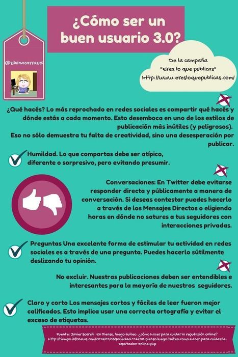 ¿Cómo ser un buen usuario de las redes sociales?│#aprendicesEnRed | Bibliotecas Escolares Argentinas | Scoop.it