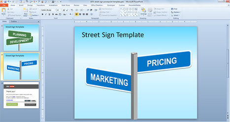 Free Street Sign PowerPoint Template | Free Business PowerPoint Templates | Scoop.it