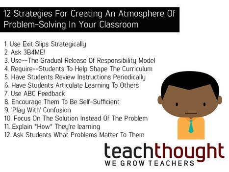 12 Strategies For Creating An Atmosphere Of Problem-Solving In Your Classroom – via Teachthought | iGeneration - 21st Century Education (Pedagogy & Digital Innovation) | Scoop.it