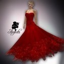 Elegant Dress in Silk Red by Augusta Fride | Teleport Hub | Teleport Hub | Scoop.it