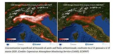 Le informazioni sulla qualità dell'aria confermano una riduzione dei livelli di attività a causa del blocco in Italia Copernico | Certificazione Energetica degli Edifici | Scoop.it