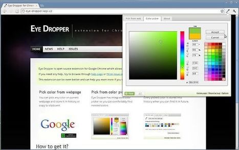 Eye dropper, conoce el código hexadecimal de cualquier color con esta extensión para Chrome | TIC & Educación | Scoop.it