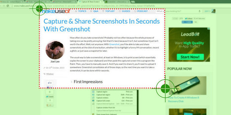 Capture & Share Screenshots In Seconds With Greenshot | Le Top des Applications Web et Logiciels Gratuits | Scoop.it
