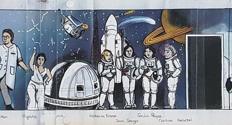 Les &eacute;l&egrave;ves du lyc&eacute;e Nelson Mandela d&eacute;butent la fresque (suite du projet Histoire des sciences) | ECHOSCIENCES - Nouvelle-Aquitaine | Espace Mendes France | Scoop.it