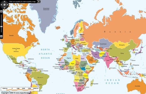 World Interactive Map | 21st Century Tools for Teaching-People and Learners | Scoop.it