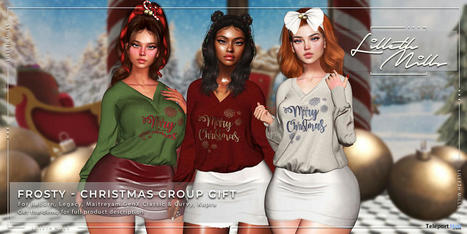 Frosty Sweater & Skirts Christmas 2022 Group Gift by Lilleth Mills | Teleport Hub - Second Life Freebies | Second Life Freebies | Scoop.it