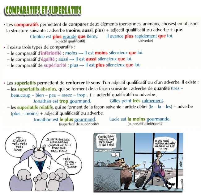 Comparatifs et superlatifs | POURQUOI PAS... EN FRAN&Ccedil;AIS ? | Scoop.it
