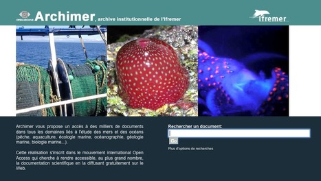 Archimer, archive institutionnelle de l'Ifremer | Culture scientifique et technique | Scoop.it
