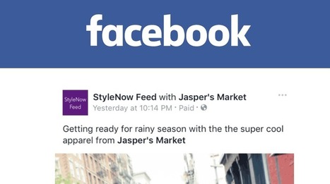 Contenus de marque sponsorisés : Facebook va durcir ses règles ! | Geeks | Scoop.it