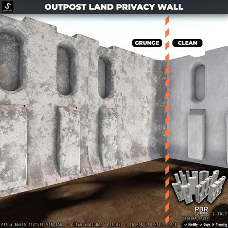 New Release: Outpost Land Privacy Wall by [satus Inc] | Teleport Hub - Second Life Freebies | Teleport Hub | Scoop.it