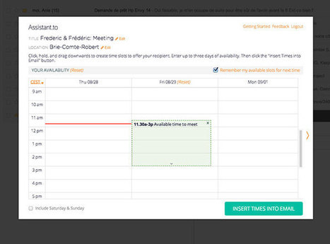 Gérer vos rendez-vous plus efficacement avec Assistant.to | Time to Learn | Scoop.it