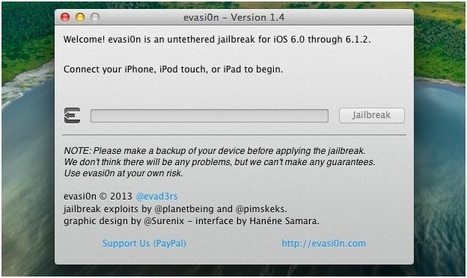 Jailbreak iOS 6.1.2 with Evasi0n 1.4 | Apple Support | Scoop.it