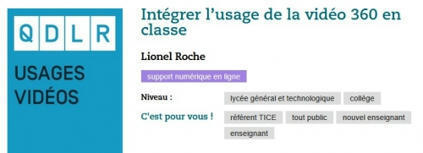 Intégrer l’usage de la vidéo 360° en classe - Educavox, Ecole, pédagogie, enseignement, formation | ASTUTICE EN FLE | Scoop.it