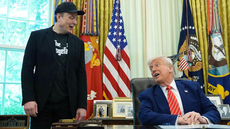 Elon Musk verabschiedet sich von Donald Trump mit einem blauen Auge - wortwörtlich - DER SPIEGEL | Kompass-Aktuell | Scoop.it