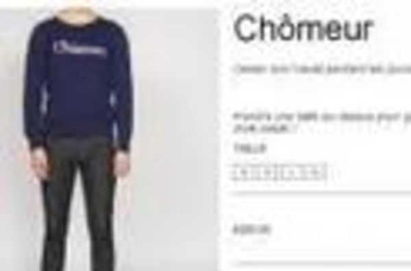 Le pull «chômeur» retiré de la vente | Bad buzz | Scoop.it