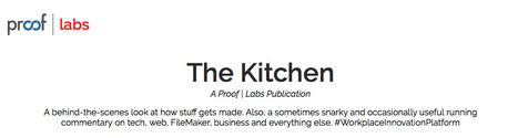 The Kitchen - Proof | FileMaker inspiration | Learning Claris FileMaker | Scoop.it